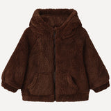 Teddy Bear Zip Hoodie - Brown