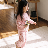 Love Heart Knit Pant - Pink