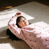 Love Heart Knit Jumper - Pink