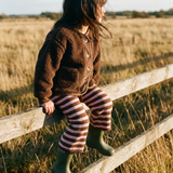 Stripe Knit Pant - Brown