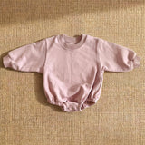 Arlo Sweat Romper - Pink