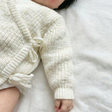 Mila Wrap Knit - White