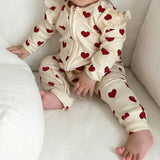 Love Heart Onsie - Beige