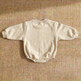 Arlo Sweat Romper - White