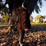 Teddy Bear Zip Hoodie - Brown